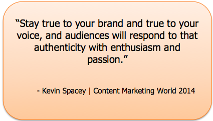 Kevin Spacey at Content Marketing World