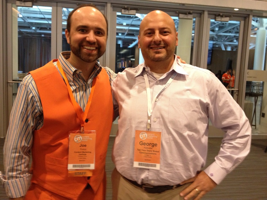 Joe Pulizzi and George at #CMWorld